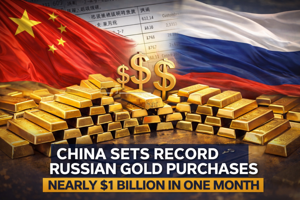 China Buys Record Amount of Russian Gold in a Single Month