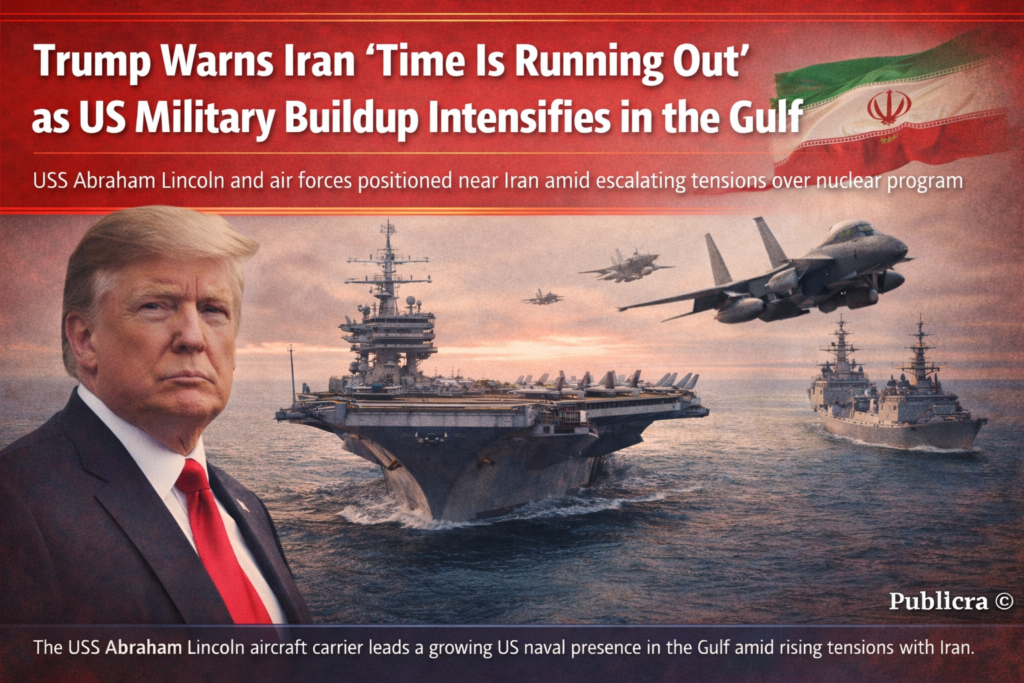 USS Abraham Lincoln aircraft carrier as US military builds up near Iran