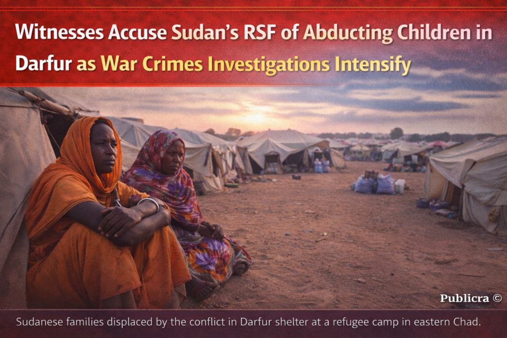 Sudanese refugee children displaced by fighting in Darfur