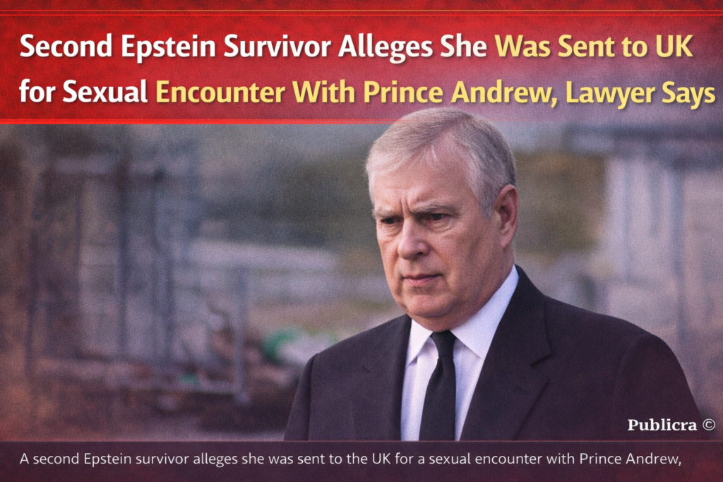 Prince Andrew during a public appearance as new Epstein-related allegation emerges