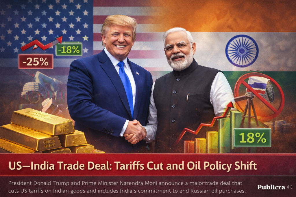 Donald Trump speaks with Indian Prime Minister Narendra Modi as global trade deal announced