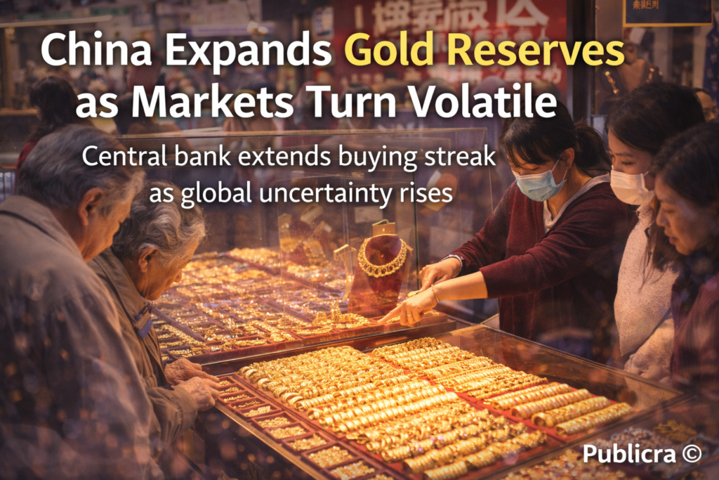 Customers viewing gold jewellery in a Hong Kong store as central bank gold buying continues