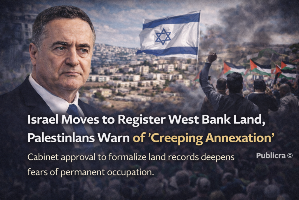 Israeli foreign minister in Jerusalem amid Gaza conflict and West Bank policy debate