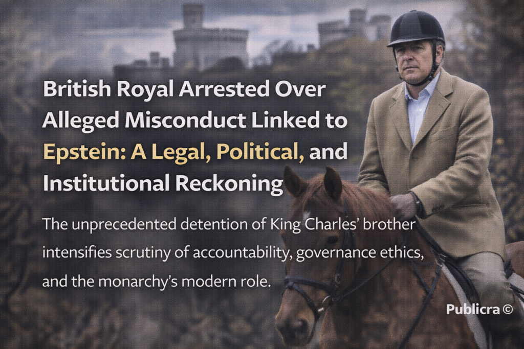 British royal riding near Windsor amid investigation